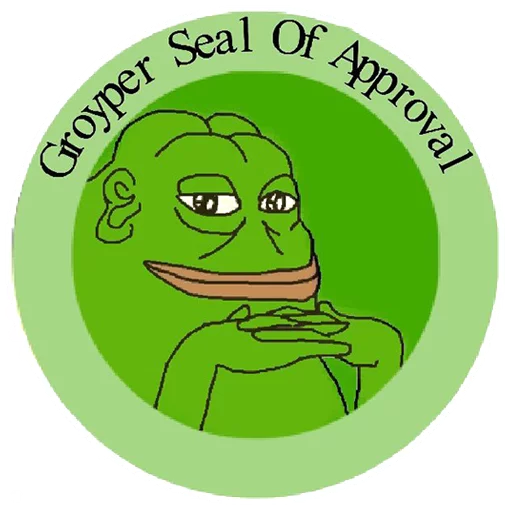 Seal of approval Groyper sticker — Sticker Packs meme