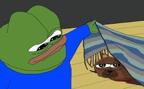 Pepe finds bobo under rug — Pepe meme