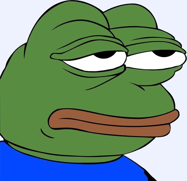 Pepe rolls eyes — Pepe meme