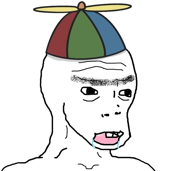 Brainlet spinny hat — Brainlet meme
