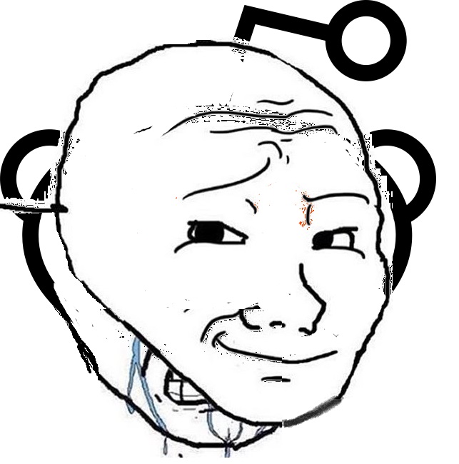 Wojak mask on seething reddit snoo — Wojak meme