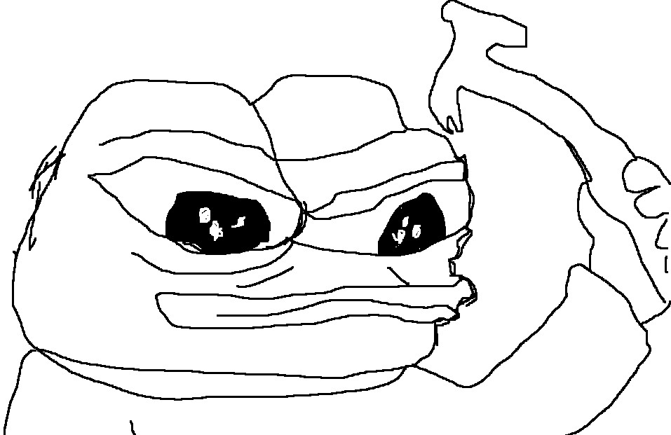 Pepe no color — Pepe meme