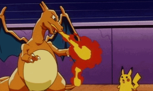 Pikachu Fighting Charizard — Reaction meme