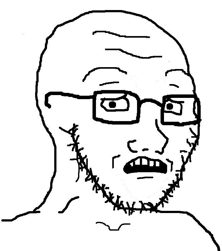 Wojak soy boy unsure — Wojak meme