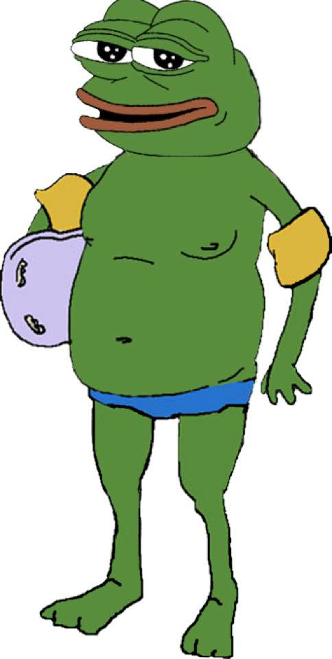 Pepe waterwings swim board — Pepe meme