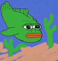 Pepe fish under the sea — Pepe meme