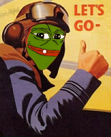Pepe WWII pilot poster — Pepe meme
