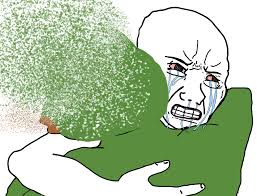 Pepe is snapped wojak crying hugs him — Pepe meme