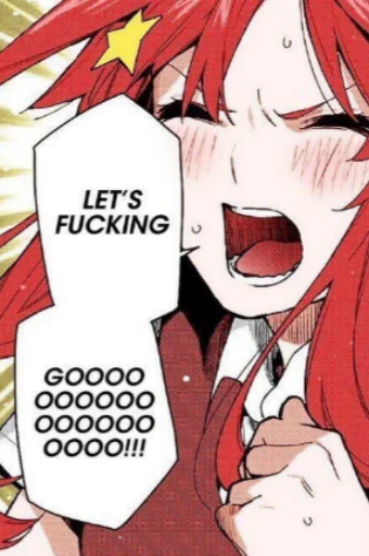 Anime excited quote Cali Pack 3 sticker — Sticker Packs meme
