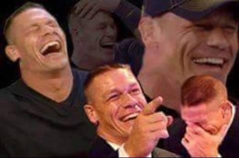 John cena laughing montage — Reaction meme