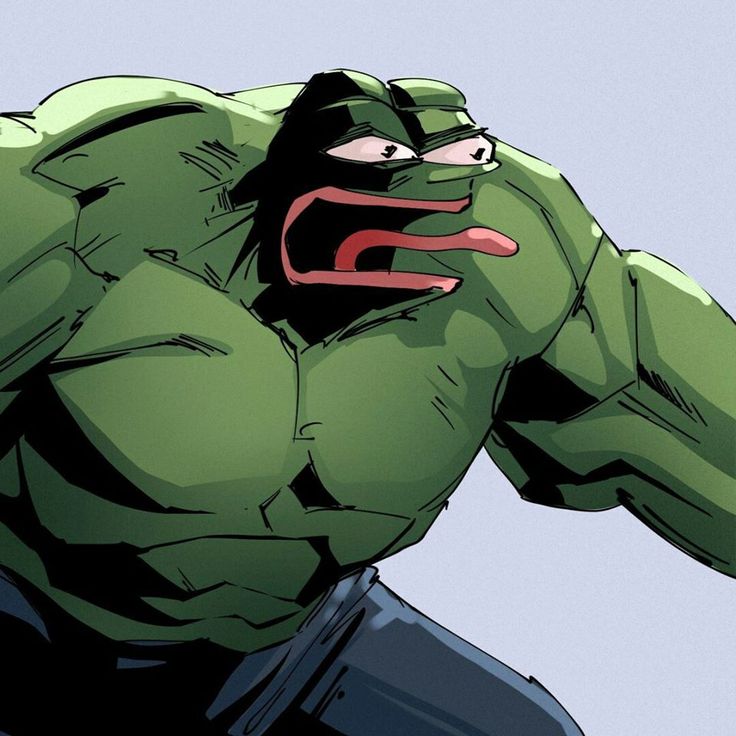 Pepe huge muscle creature angry — Pepe meme