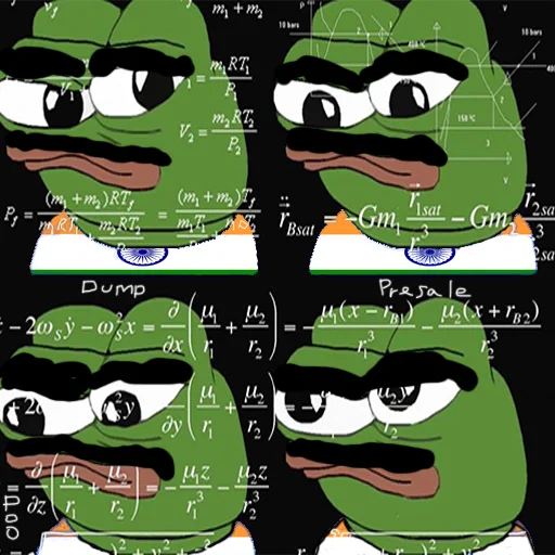 Math equations Jeet Degen sticker — Sticker Packs meme