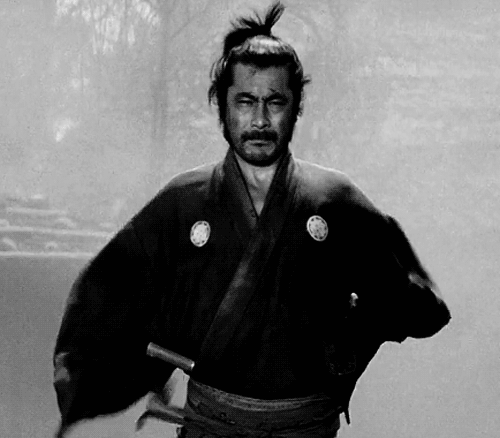 Sanjuro Shrugging / Adjusting Kimono Sleeves — Reaction meme