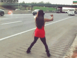Roadside Happy Dance — Reaction meme