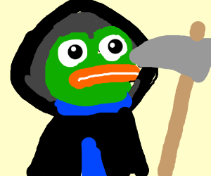 Pepe grim reaper clipart — Pepe meme