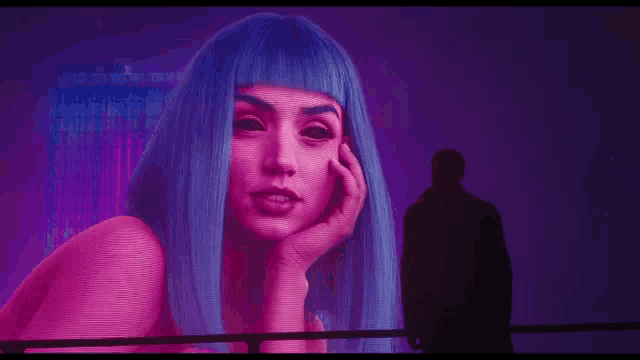 Giant Hologram Joi Resting Her Head ("You Look Like a Good Joe") — Reaction meme