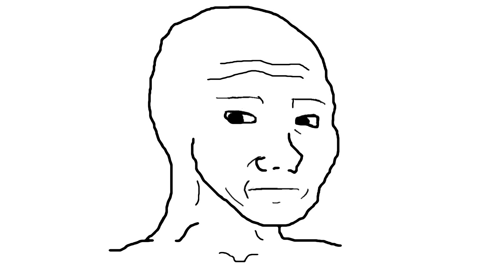 Wojak unimpressed face — Wojak meme