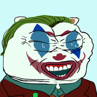 Bobo joker clown makeup laughing — Bobo meme
