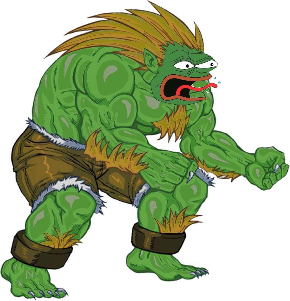 Pepe angry fighting character — Pepe meme