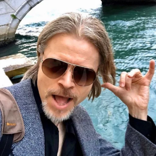 Brad pitt sunglasses Cali Pack 3 sticker — Sticker Packs meme