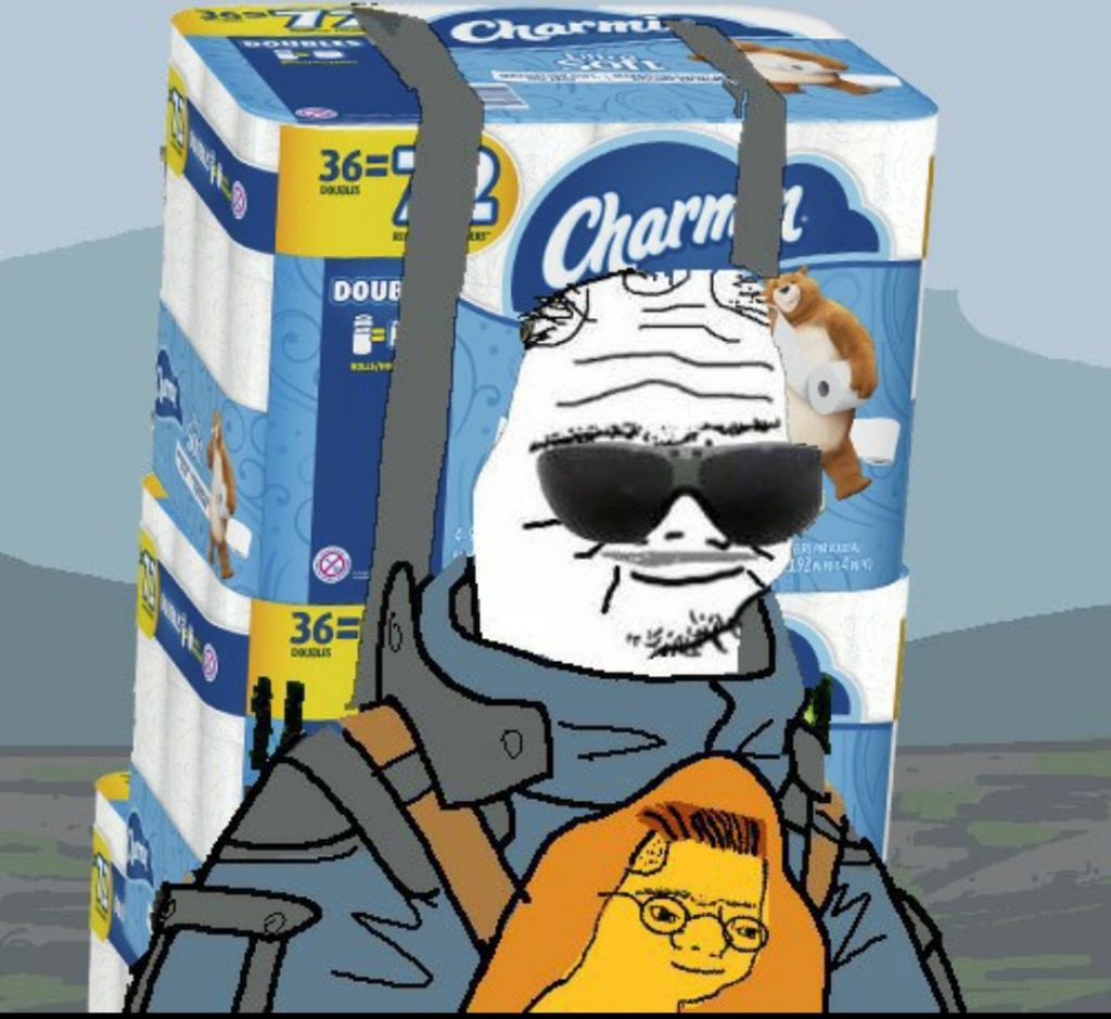 Boomer toilet paper back pack — Boomer meme