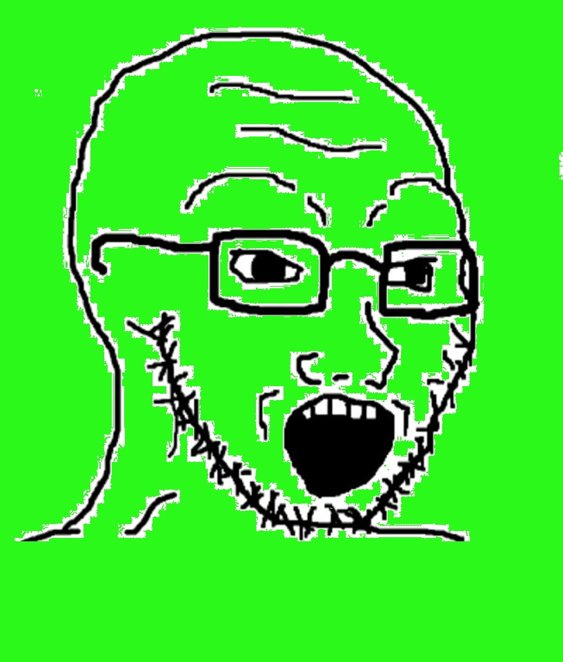 Green wojak soi mouth — Wojak meme