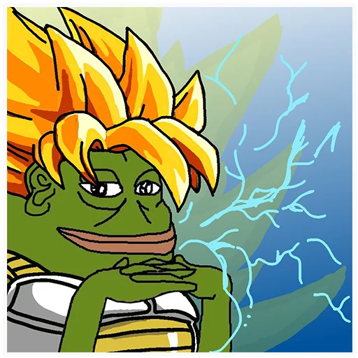 Super saiyan Groyper sticker — Sticker Packs meme
