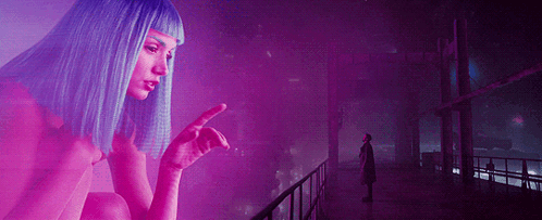 K Facing Giant Hologram Joi — Reaction meme