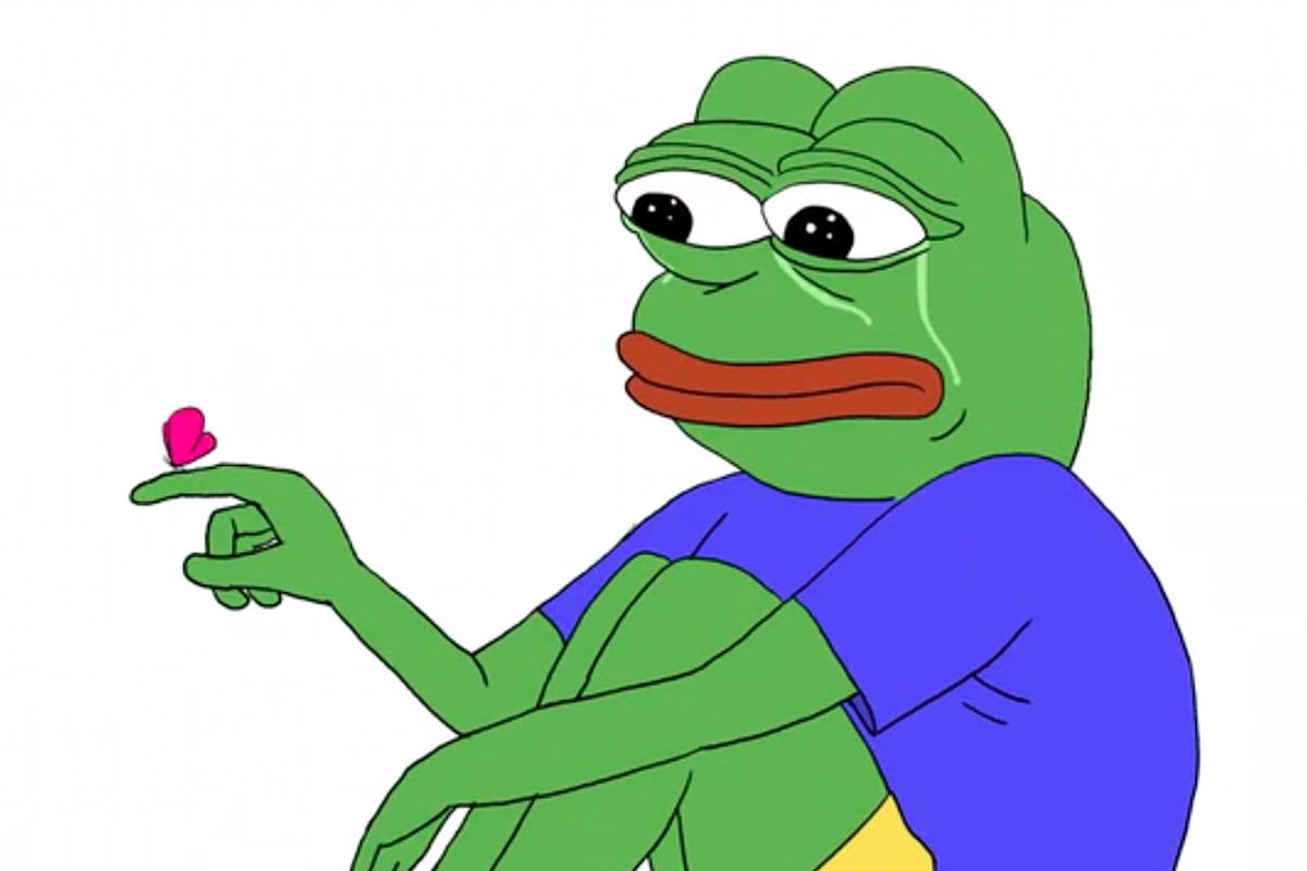 Pepe sad butterfly — Pepe meme