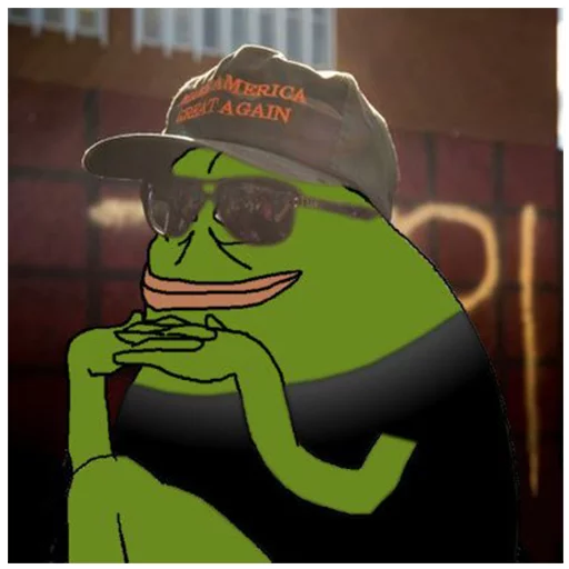 Maga sunglasses Groyper sticker — Sticker Packs meme