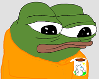 Pepe orange blanket unicorn mug coffee — Pepe meme