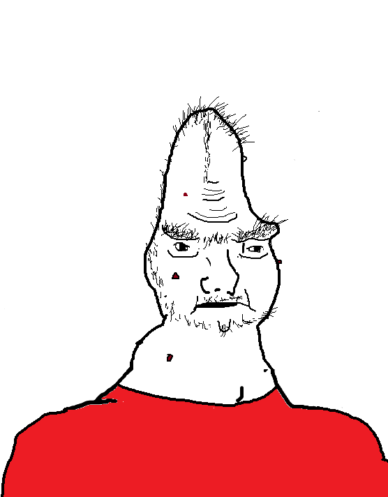 Brainlet red shirt — Brainlet meme