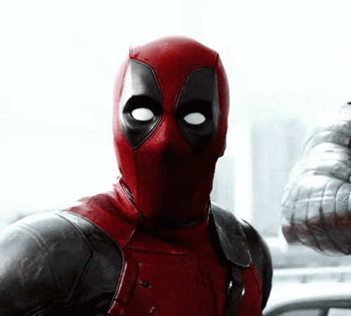 Deadpool Shocked — Reaction meme