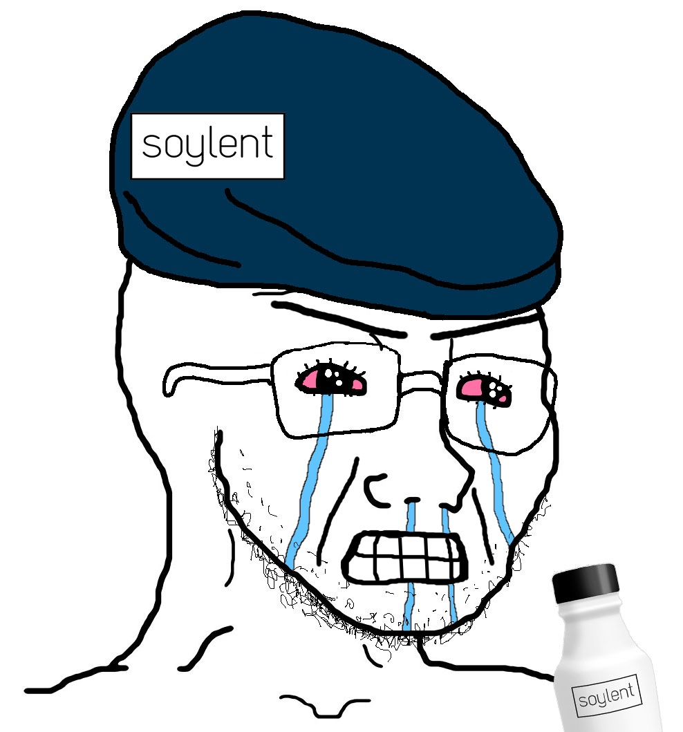Wojak soy boy soylent beret — Wojak meme