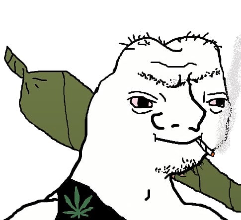 Grug smoking weed — Grug meme