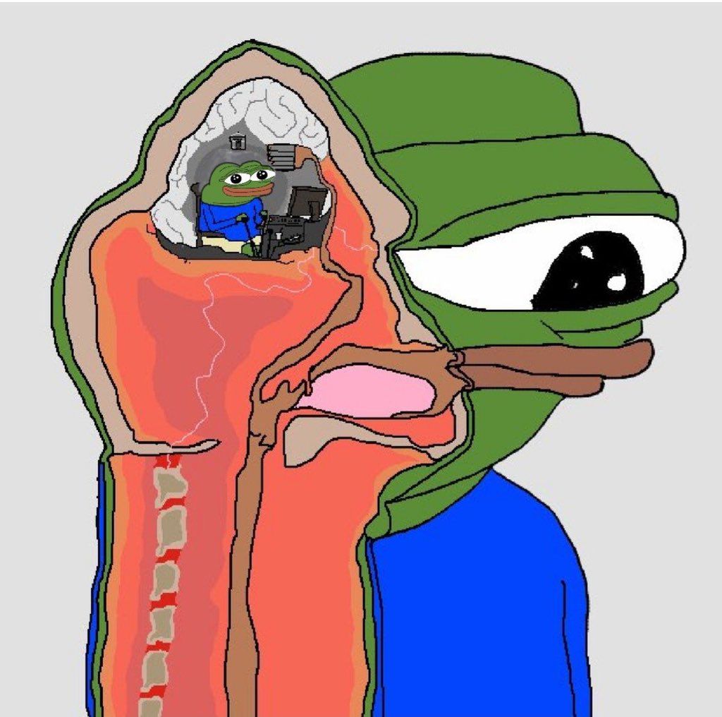 Pepe cutaway pepe brain — Pepe meme