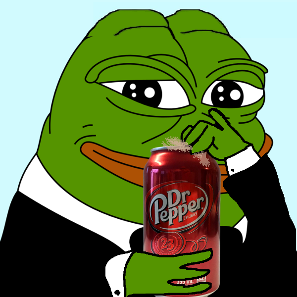 Pepe cracks dr pepper — Pepe meme