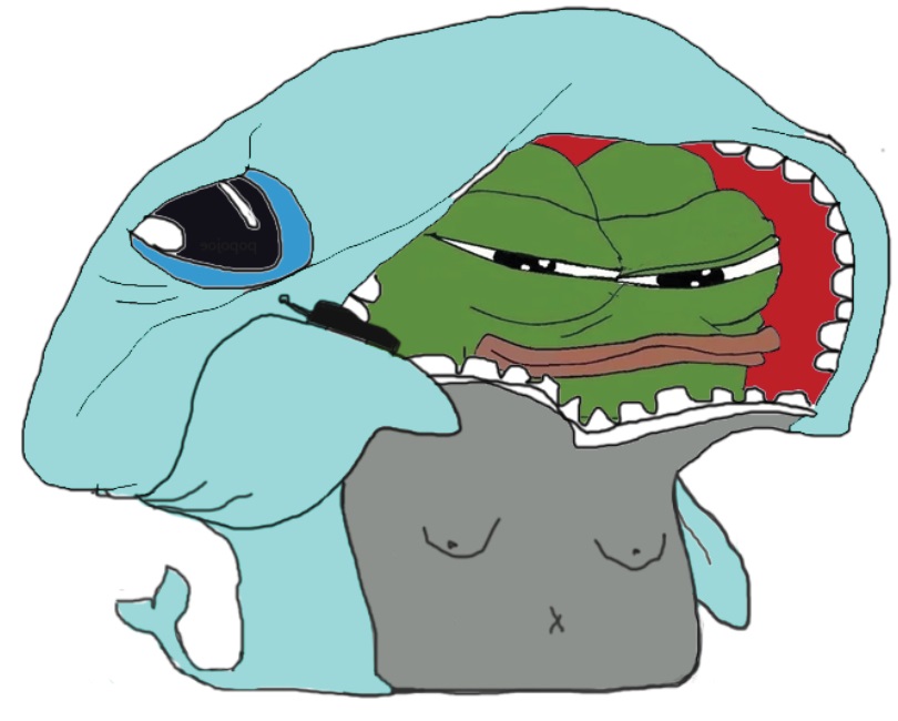 Pepe shark costume phone — Pepe meme