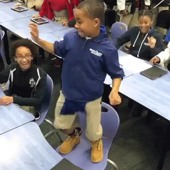 Kid Dancing in Group — Reaction meme