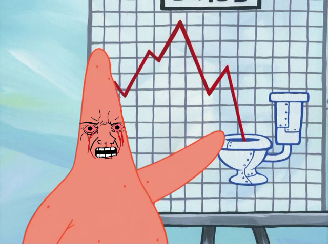 Pink wojak patrick spongebob — Wojak meme