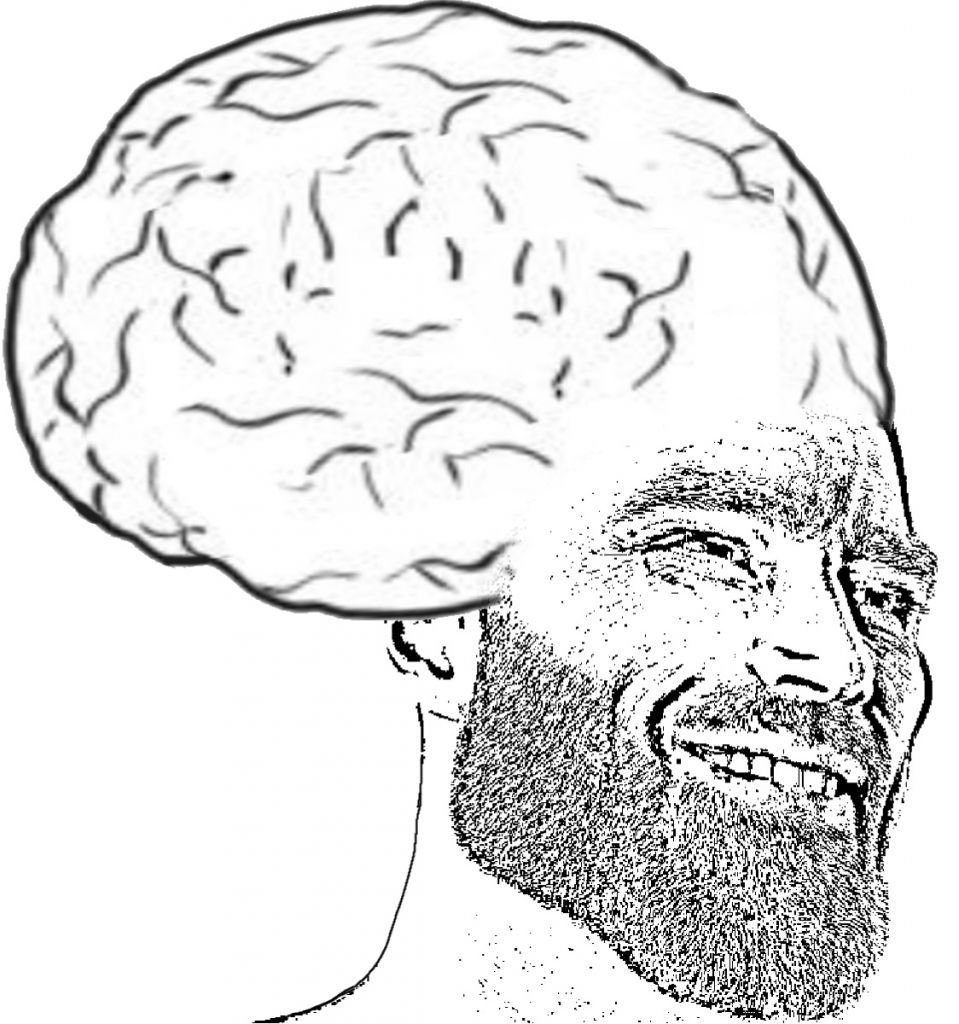 Chad big brain — Reaction meme