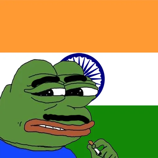 Smoking pepe Jeet Degen sticker — Sticker Packs meme