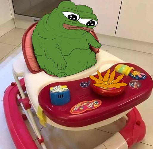 Pepe fat tendies — Pepe meme
