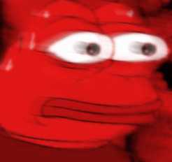 Pepe nervous red — Pepe meme