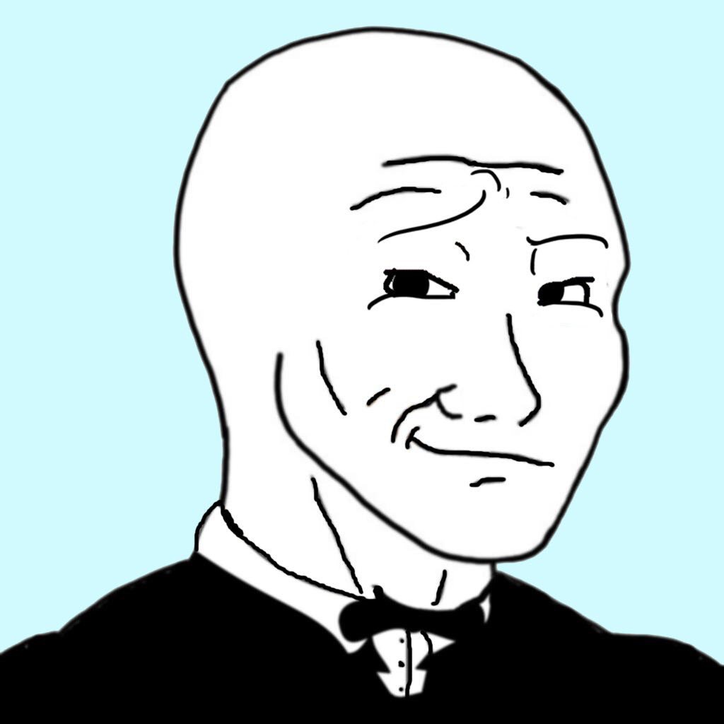 Wojak smirk tuxedo — Wojak meme