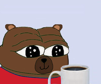 Bobo coffee cup happy — Bobo meme