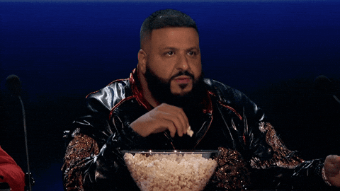 DJ Khaled Eating Popcorn — Reaction meme