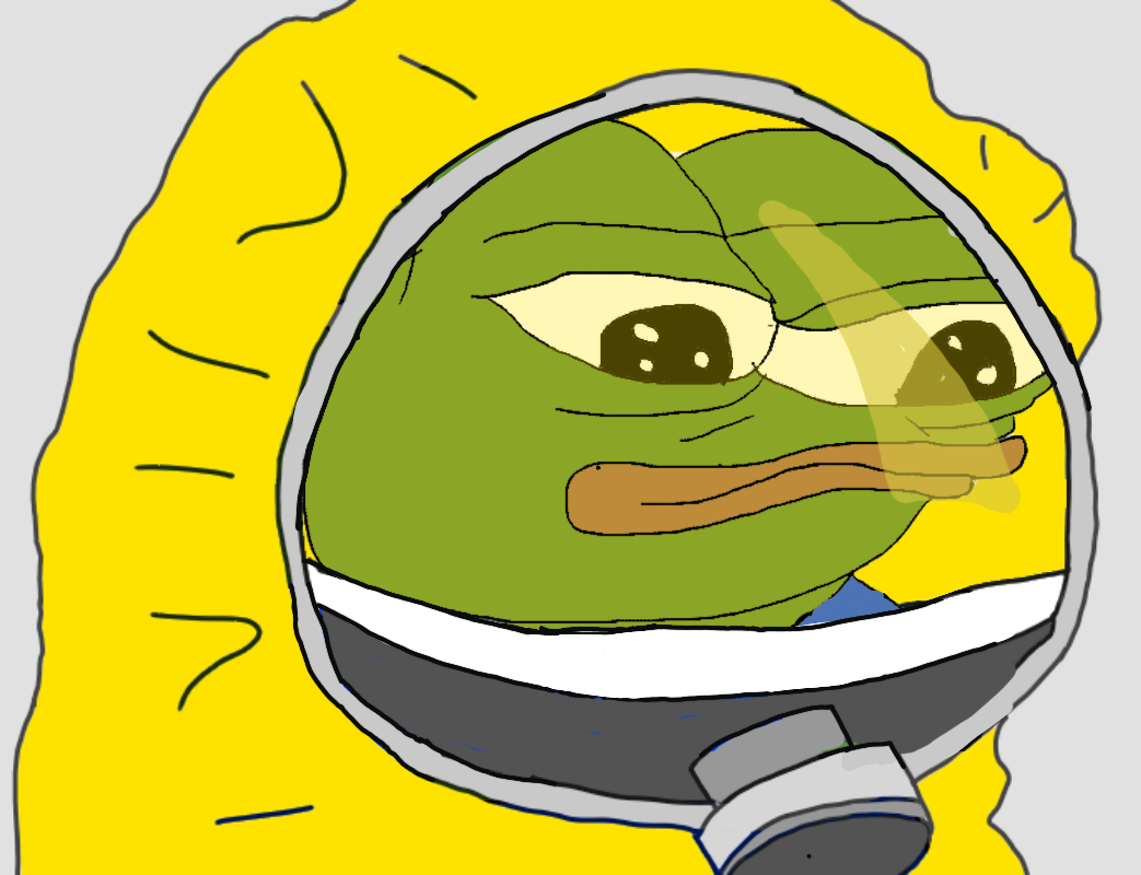 Pepe normal face hazmat — Pepe meme