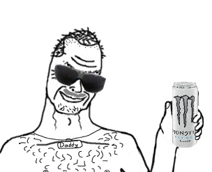 Boomer uncle drinking monster — Boomer meme