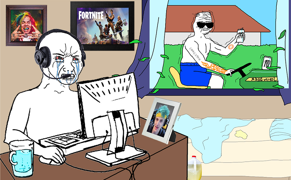 Wojak gamer boomer dad — Wojak meme